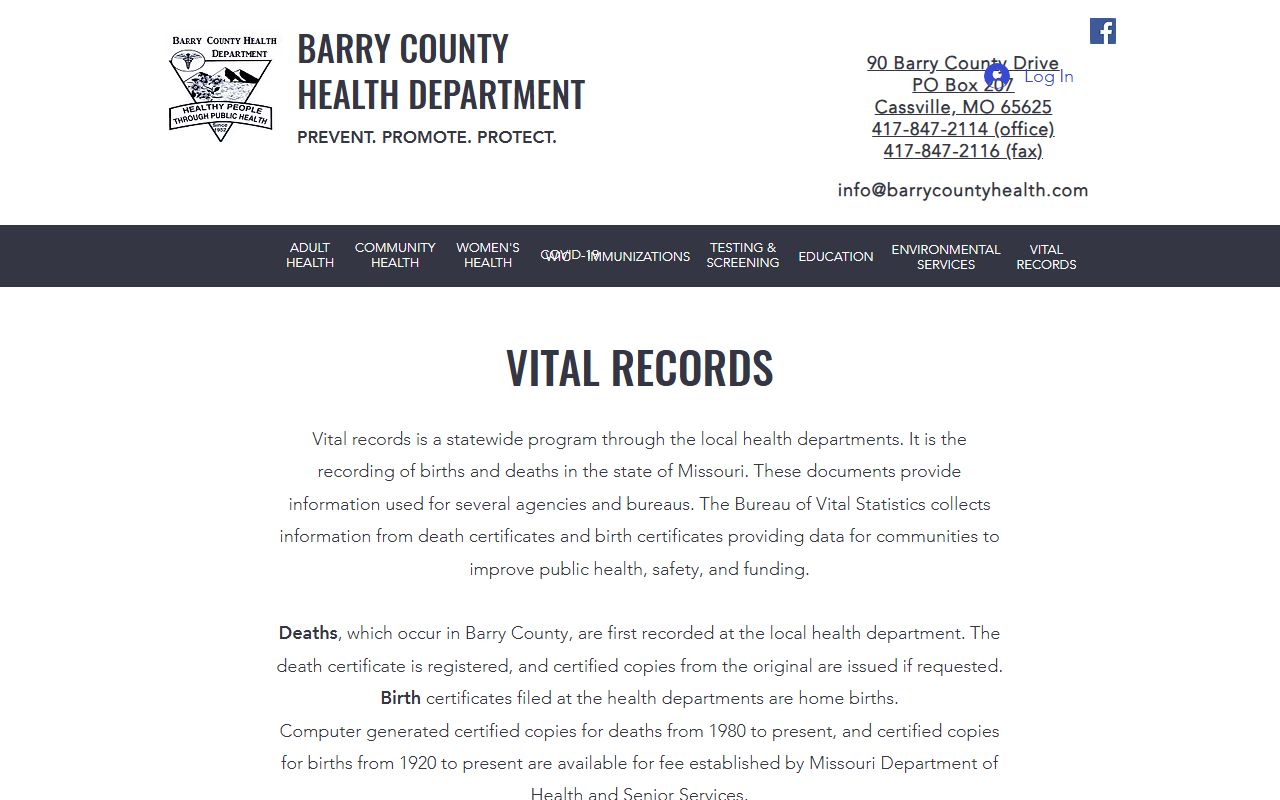 Joplin Missouri birth records Jasper County resources