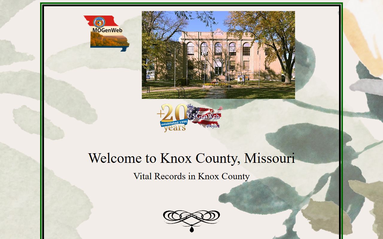 Knox County Missouri birth records - MOGenWeb vital records guide