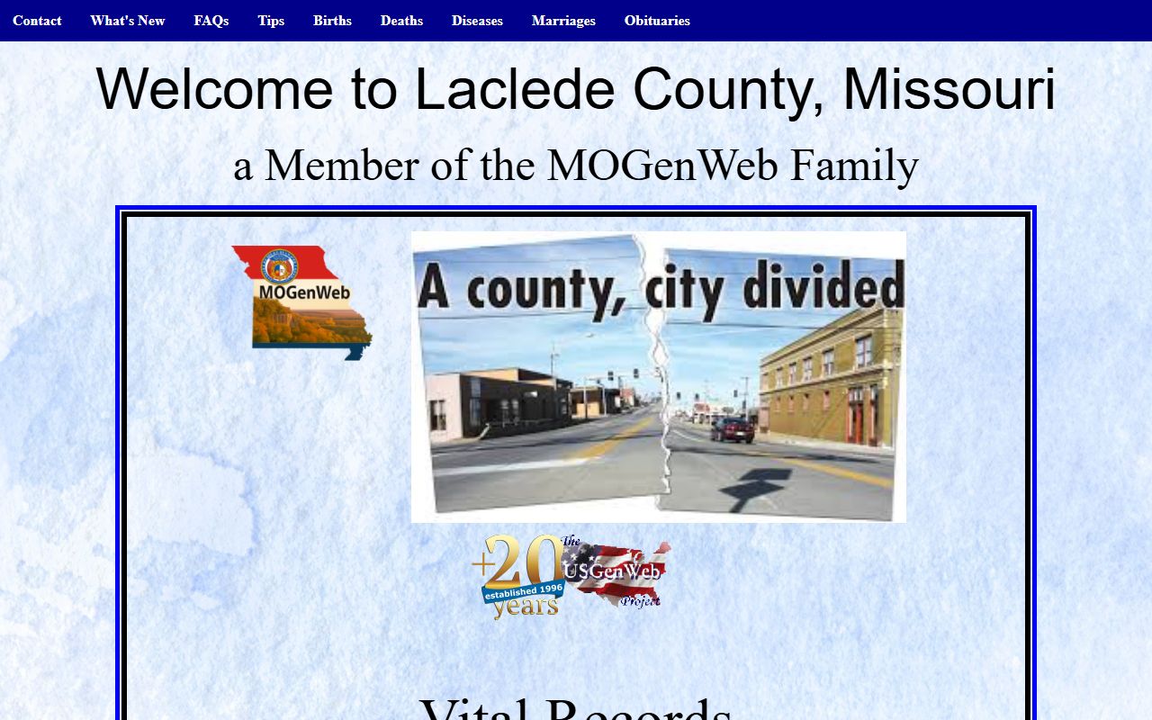 Laclede County Missouri birth records - MOGenWeb vital records reference