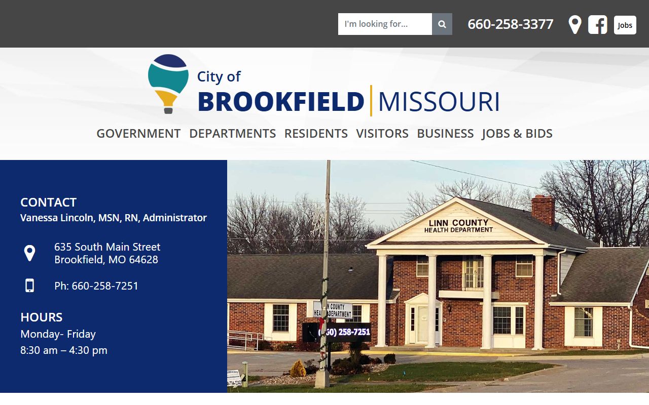 Linn County Missouri birth records health department in Brookfield