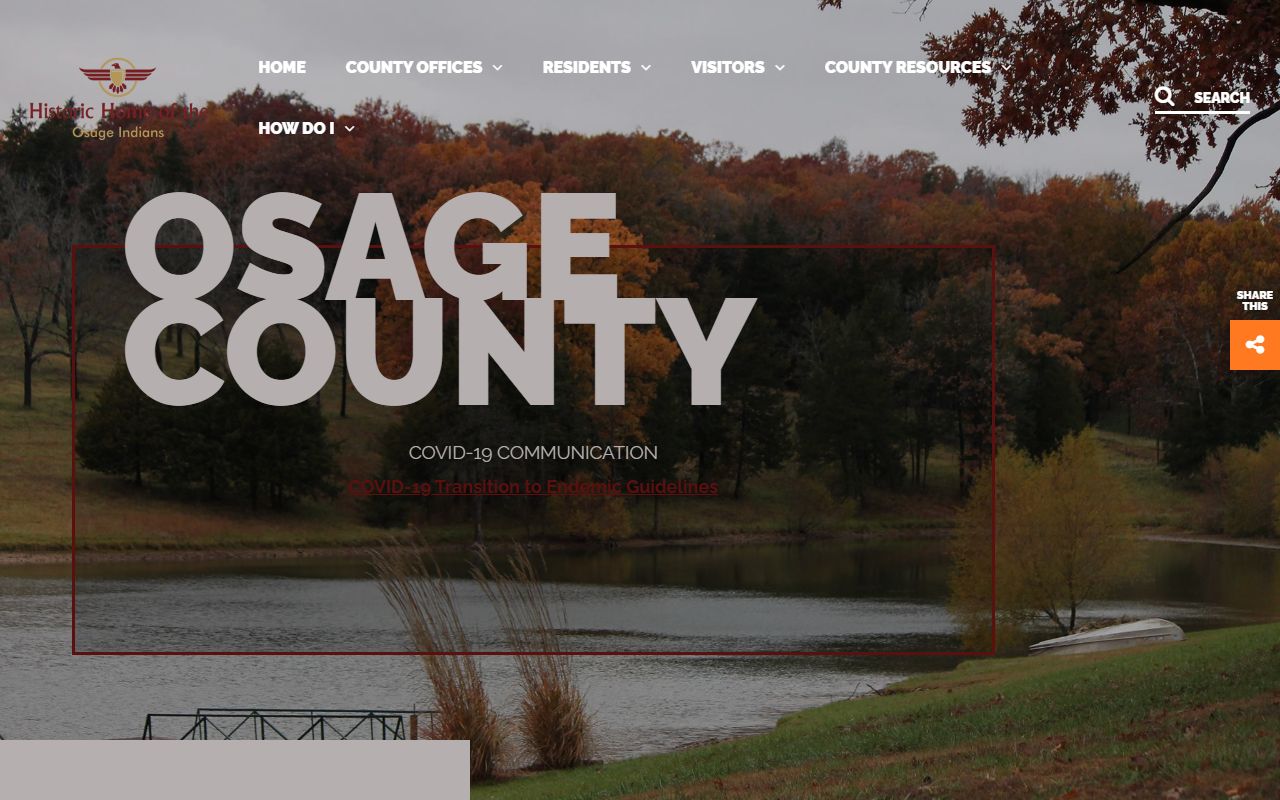 Osage County Missouri official website showing county government offices and birth records access