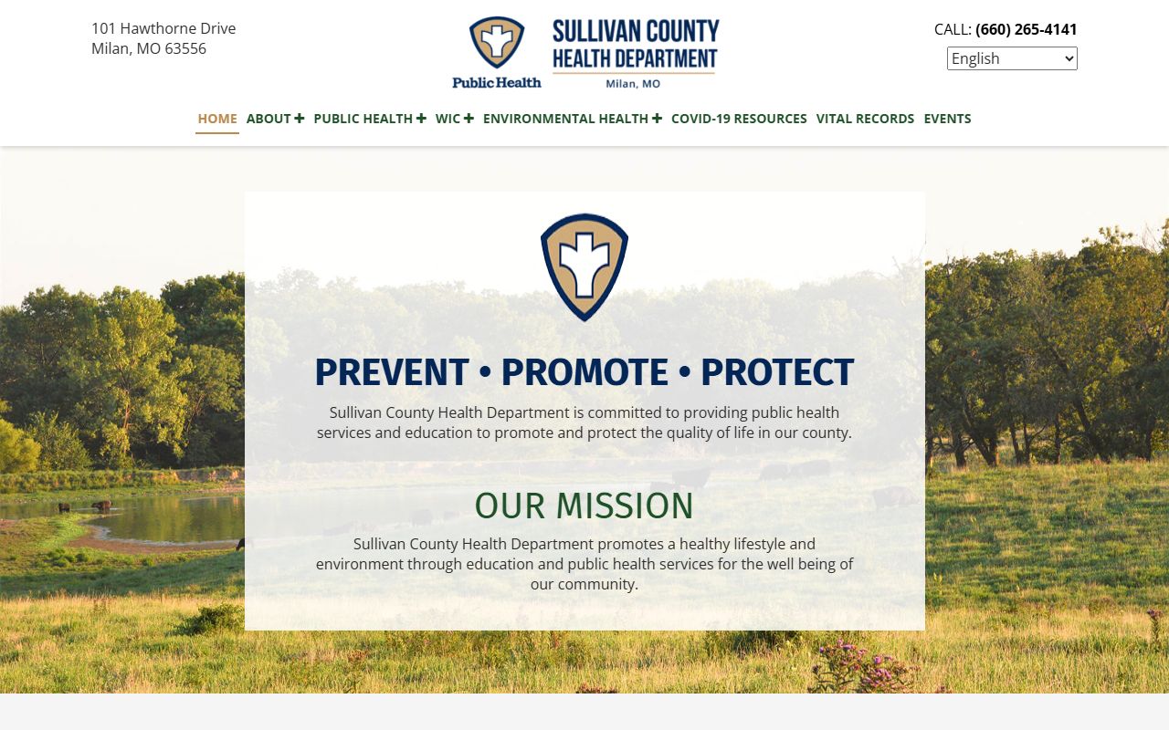 Sullivan County Missouri birth records health department vital records Milan MO